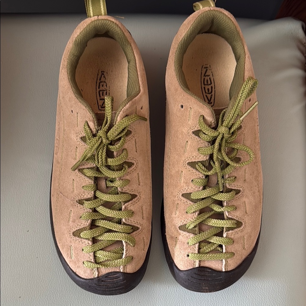 Keen Tan and Olive Lace-Up Shoes